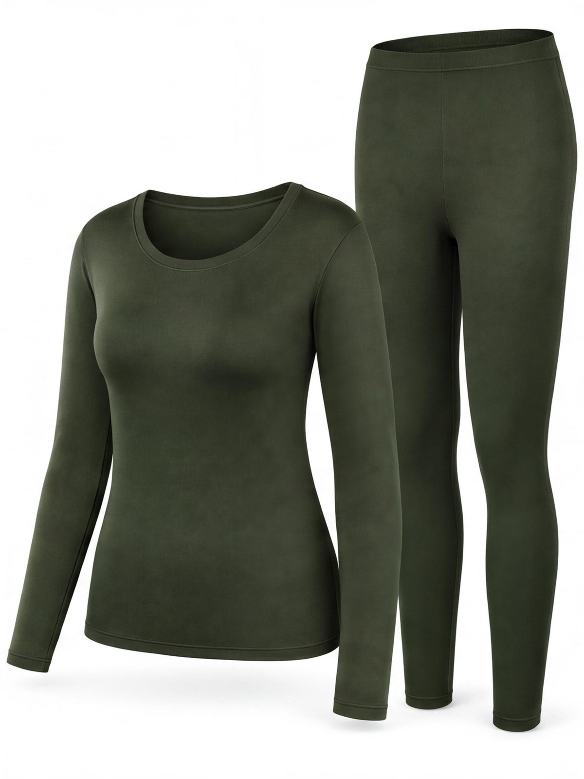 Women's Lightweight Thermal Base Layer Set with Four-Way Stretch