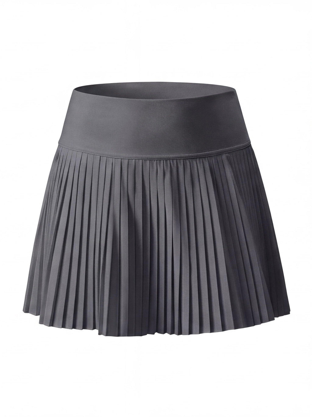 Pleated High-Waisted Skort with Built-In Shorts
