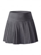 Pleated High-Waisted Skort with Built-In Shorts