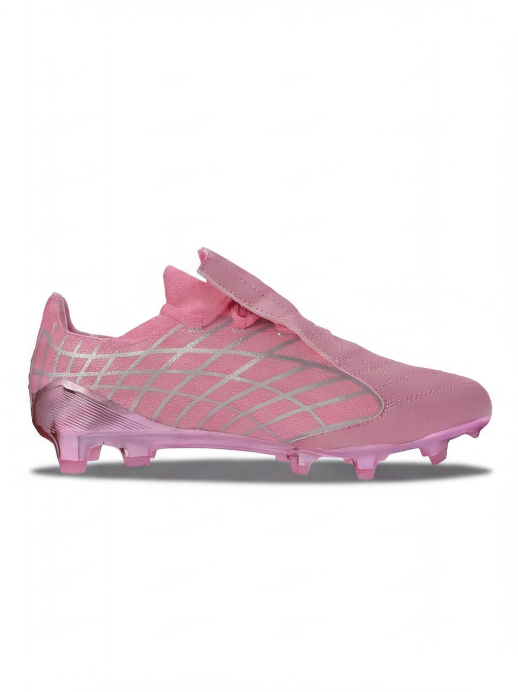 Laceless Soccer Cleats with Molded Traction Studs