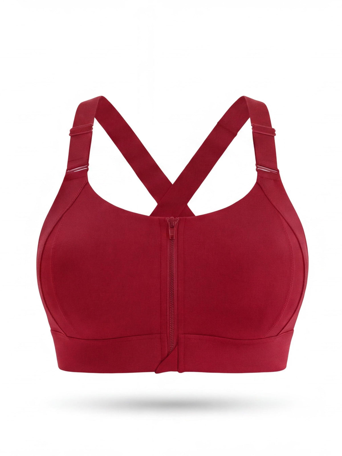 Women's Adjustable Front-Zip Sports Bra