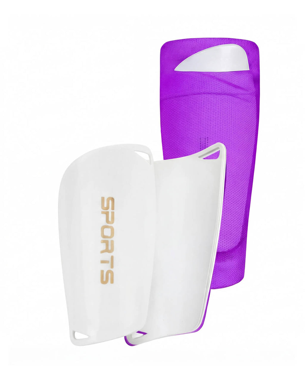Soccer Shin Guards with Compression Sleeves Set