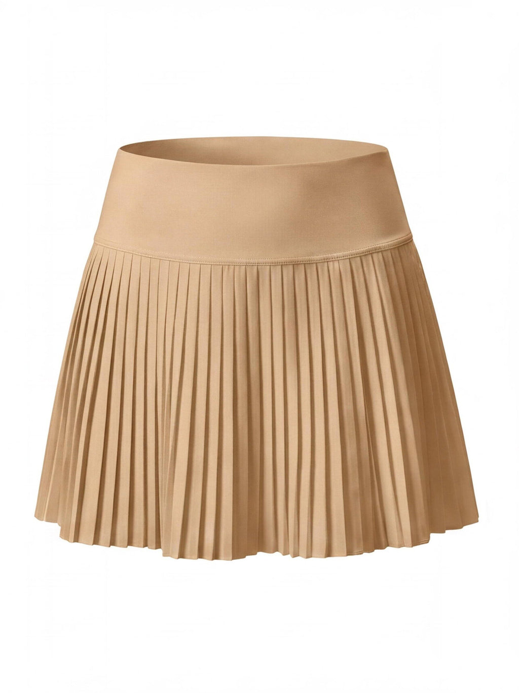 Pleated High-Waisted Skort with Built-In Shorts