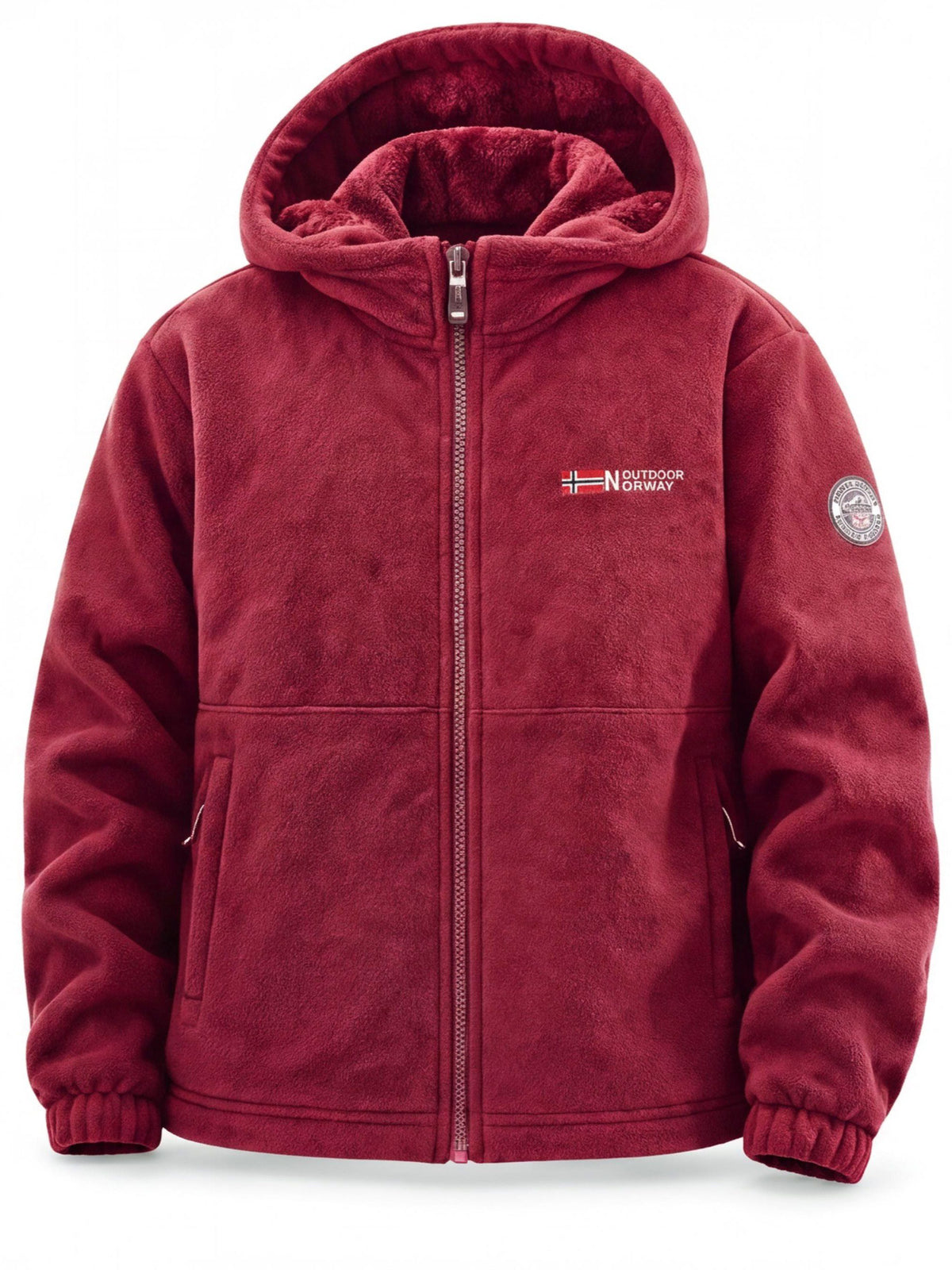 Full-Zip Hooded Fleece Jacket
