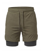 Men's 2-in-1 Training Shorts with Phone Pocket