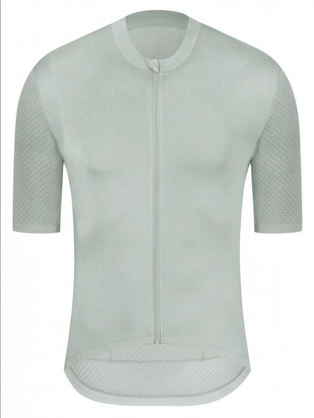 Short-Sleeve Cycling Jersey with Full-Length Front Zipper