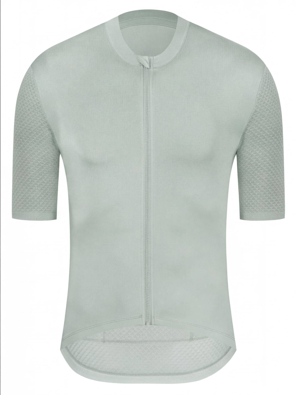 Short-Sleeve Cycling Jersey with Full-Length Front Zipper