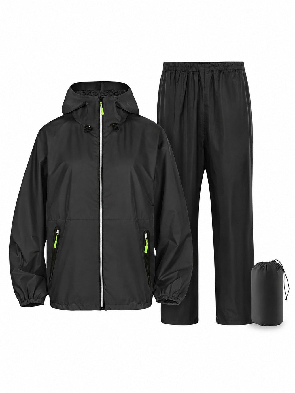 Lightweight Packable Rain Jacket & Pants Set