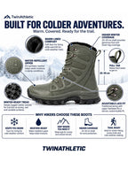 Warm-Lined Winter Hiking Boots