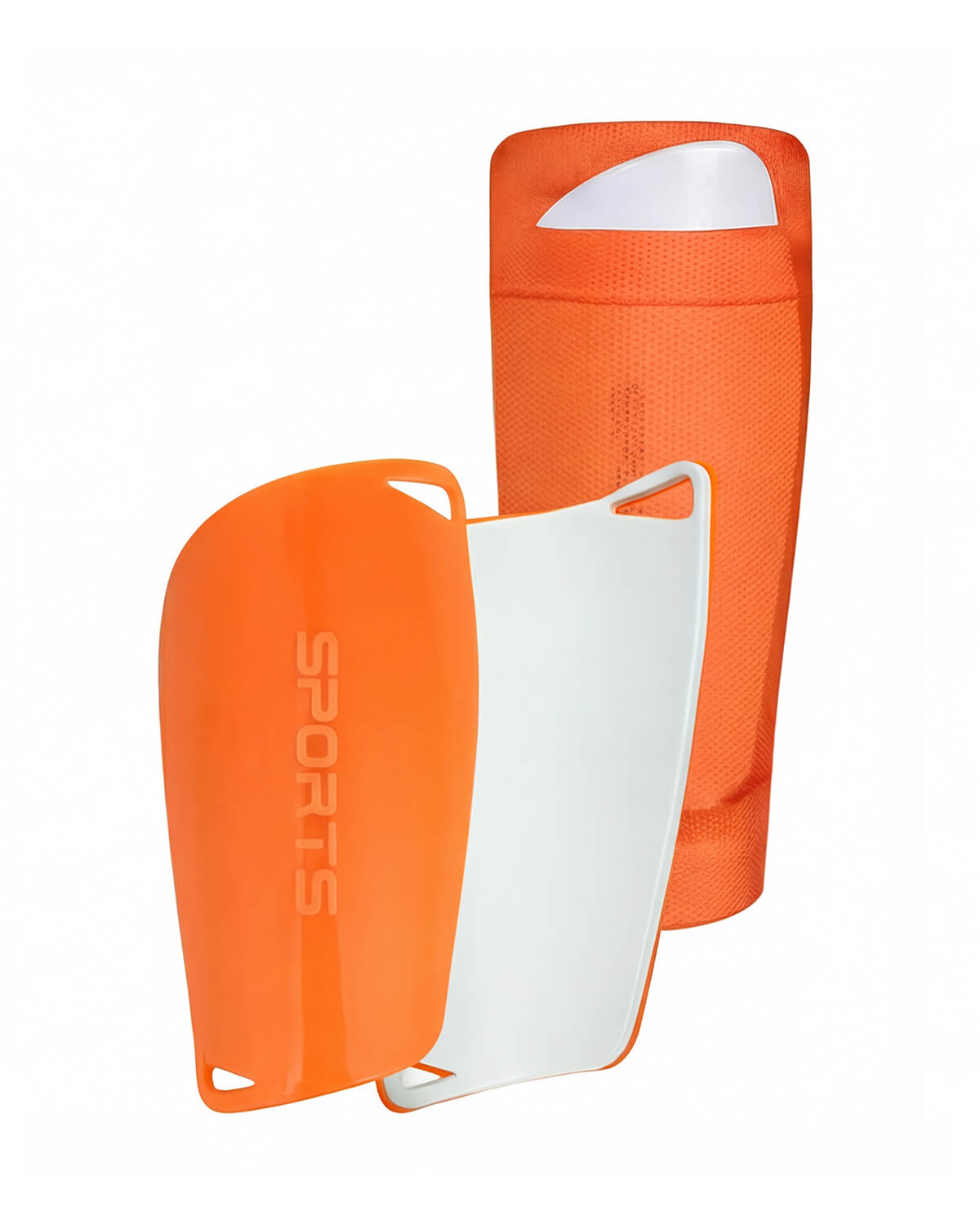 Soccer Shin Guards with Compression Sleeves Set