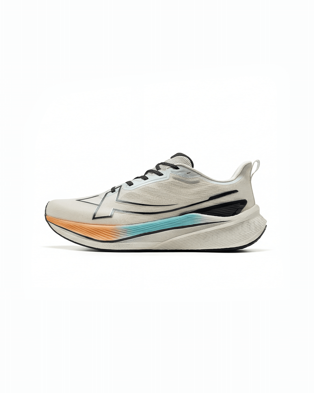 Cushioned Lace-Up Performance Running Shoes