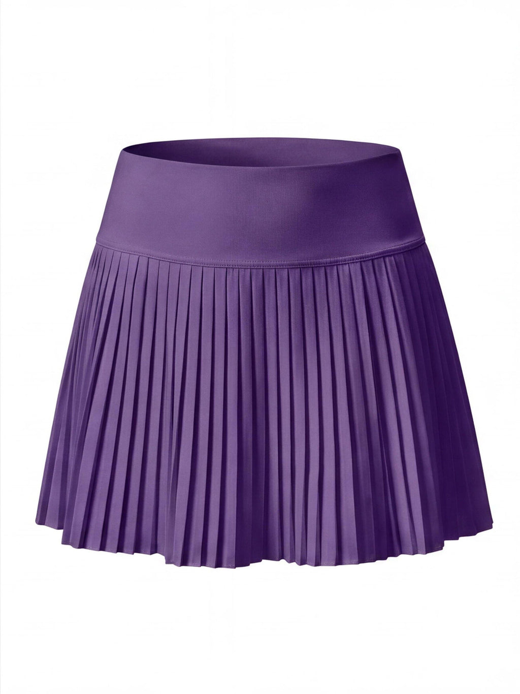 Pleated High-Waisted Skort with Built-In Shorts