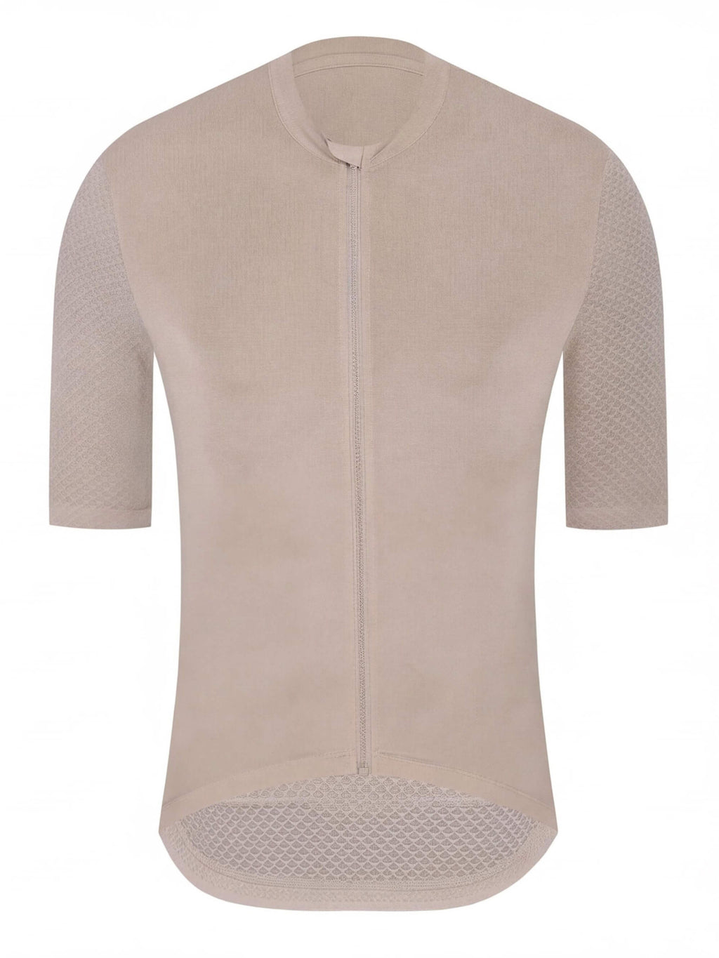 Short-Sleeve Cycling Jersey with Full-Length Front Zipper