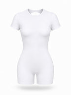 Women's Open-Back One-Piece Workout Romper