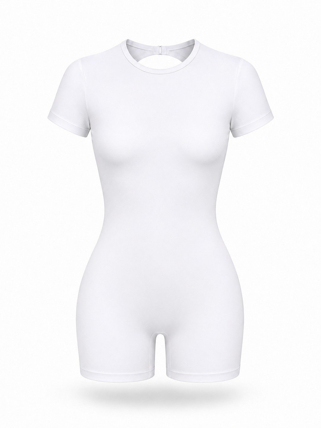 Women's Open-Back One-Piece Workout Romper