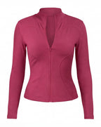 Women’s Full-Zip Training Jacket with Thumb Holes