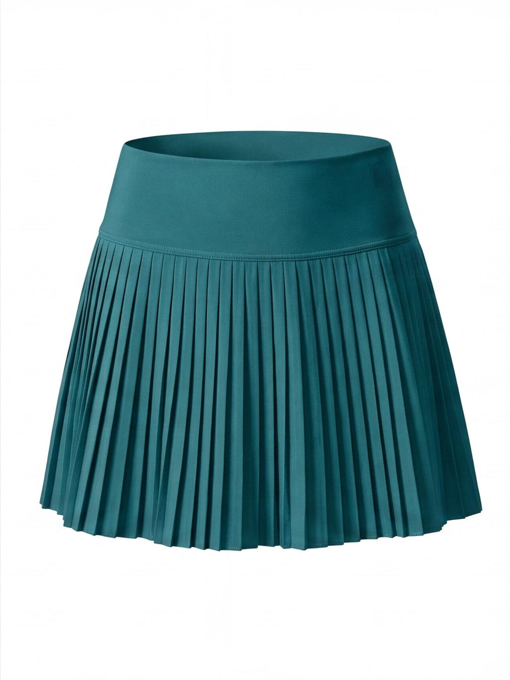 Pleated High-Waisted Skort with Built-In Shorts