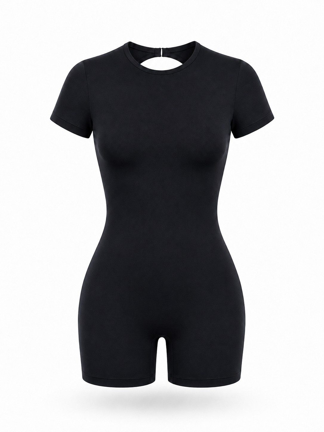 Women's Open-Back One-Piece Workout Romper