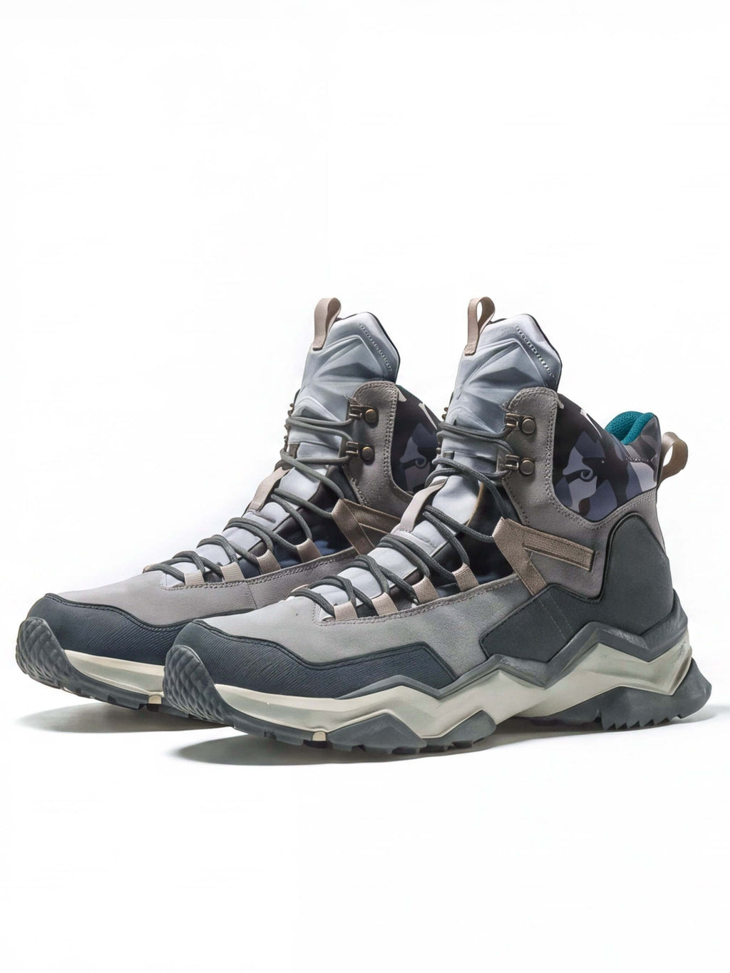 Trail Hiking Boots with Padded Tongue and Layered Support