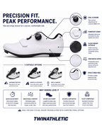 Road Cycling Shoes with Dial and Strap Closure
