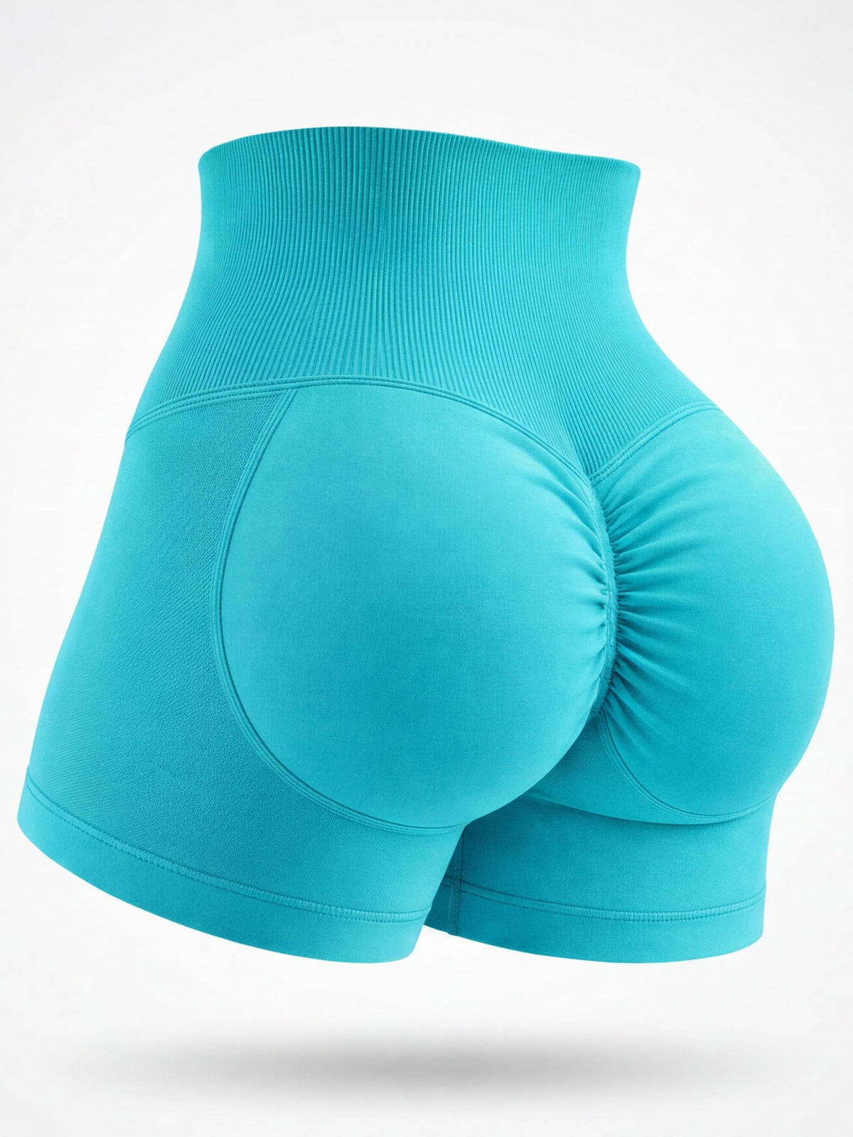 High-Waisted Scrunch Workout Shorts