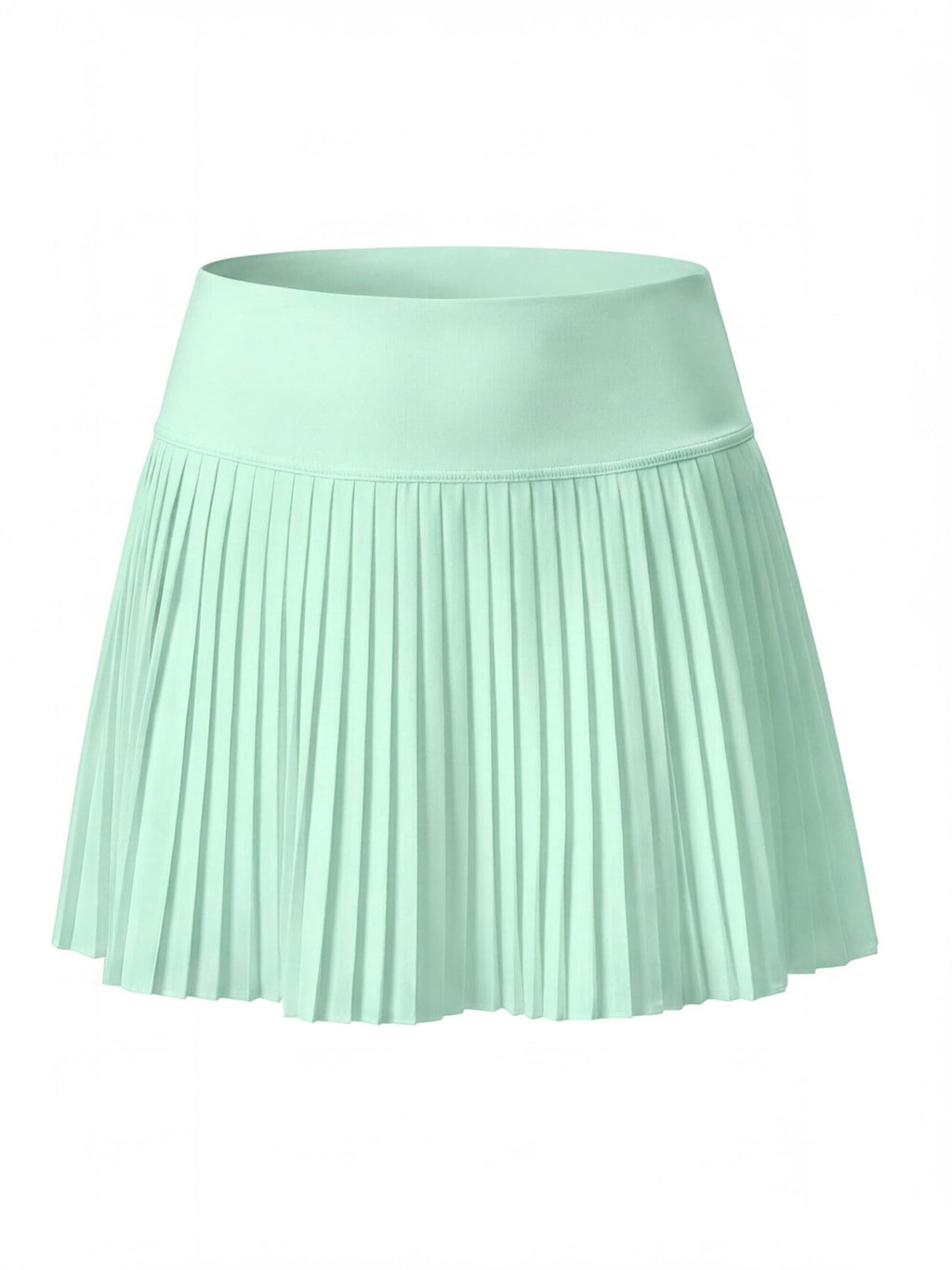 Pleated High-Waisted Skort with Built-In Shorts