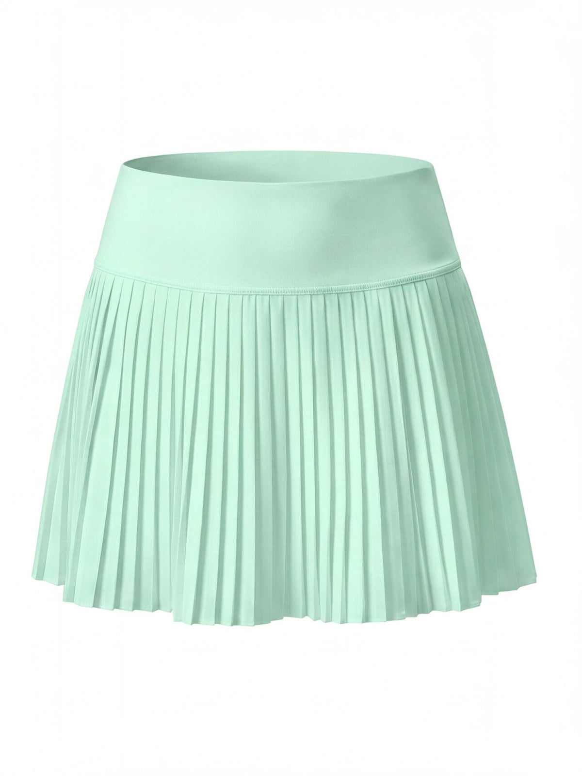 Pleated High-Waisted Skort with Built-In Shorts
