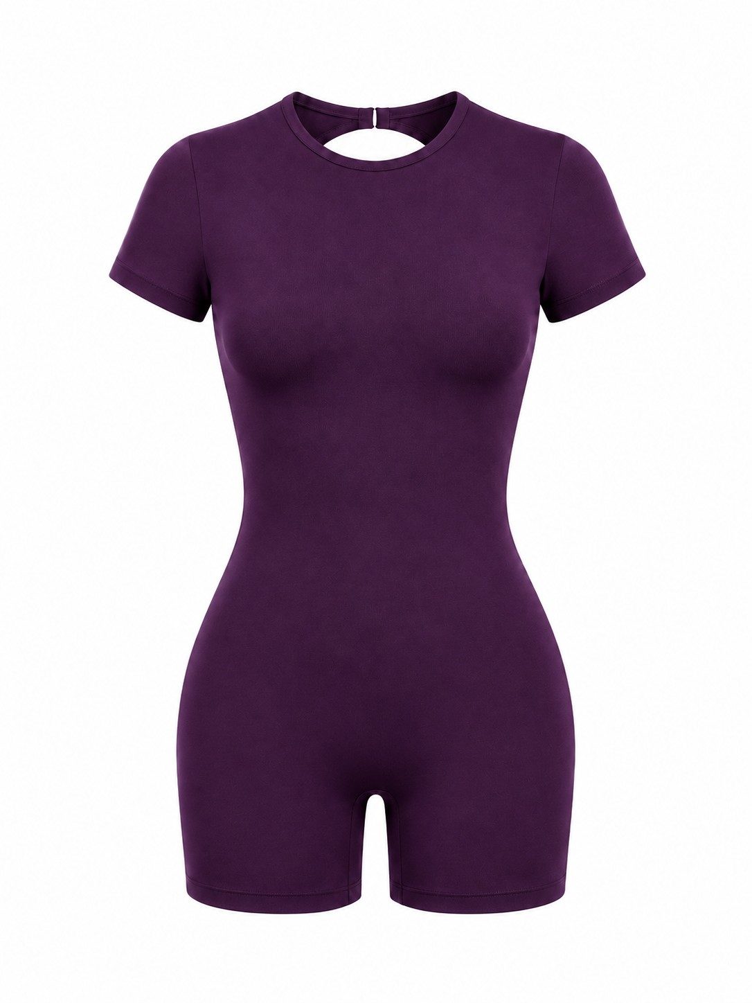 Women's Open-Back One-Piece Workout Romper
