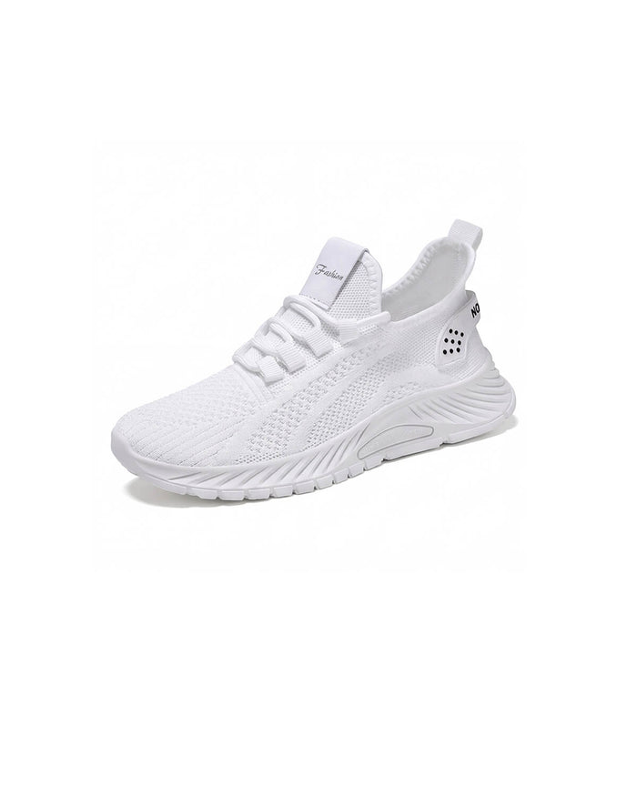 Lightweight Knit Walking Sneakers with Heel Pull-Tab