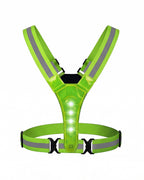 LED Reflective Running Vest with Adjustable Straps