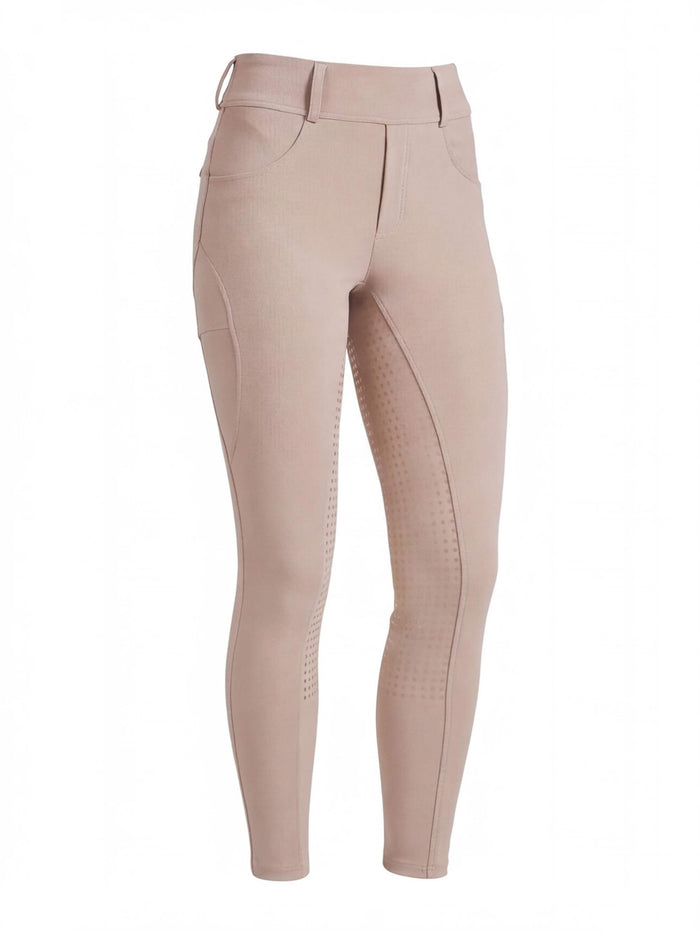 Women’s Equestrian Riding Breeches with Phone Pocket and Grip Panels