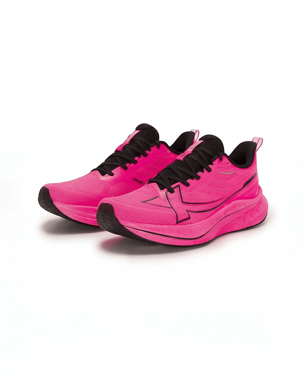 Cushioned Lace-Up Performance Running Shoes