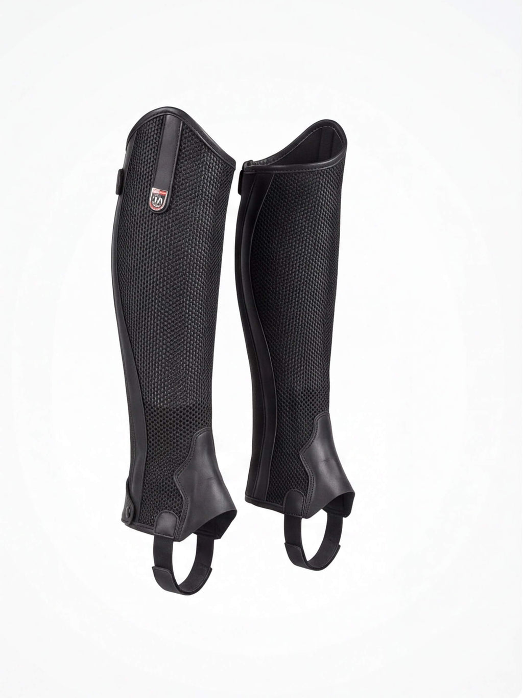 Equestrian Half Chaps with Textured Calf Panels