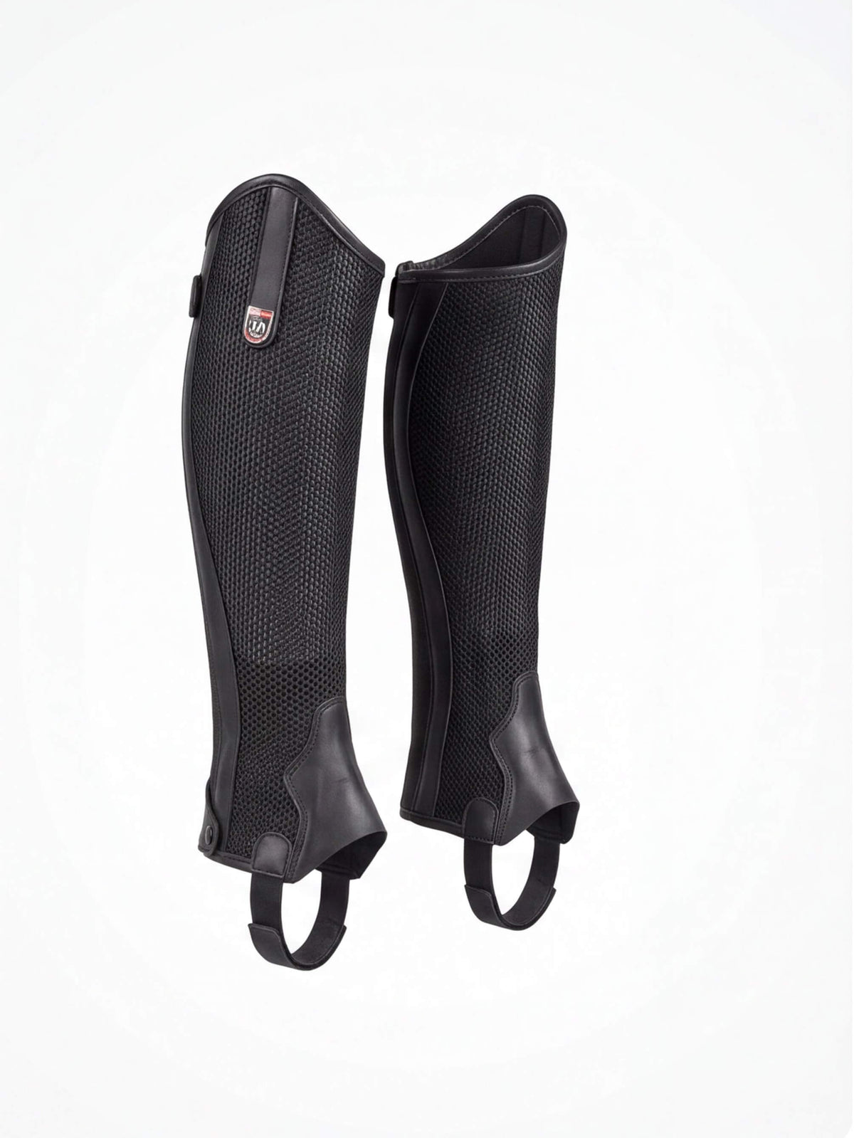 Equestrian Half Chaps with Textured Calf Panels
