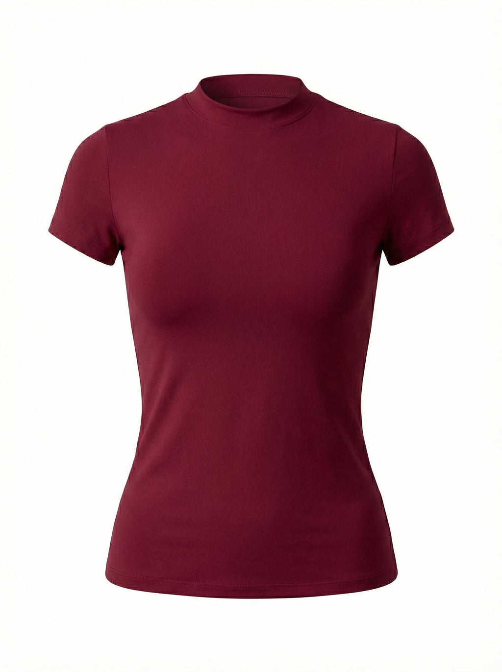 Women’s Fitted Training T-Shirt with High Neck