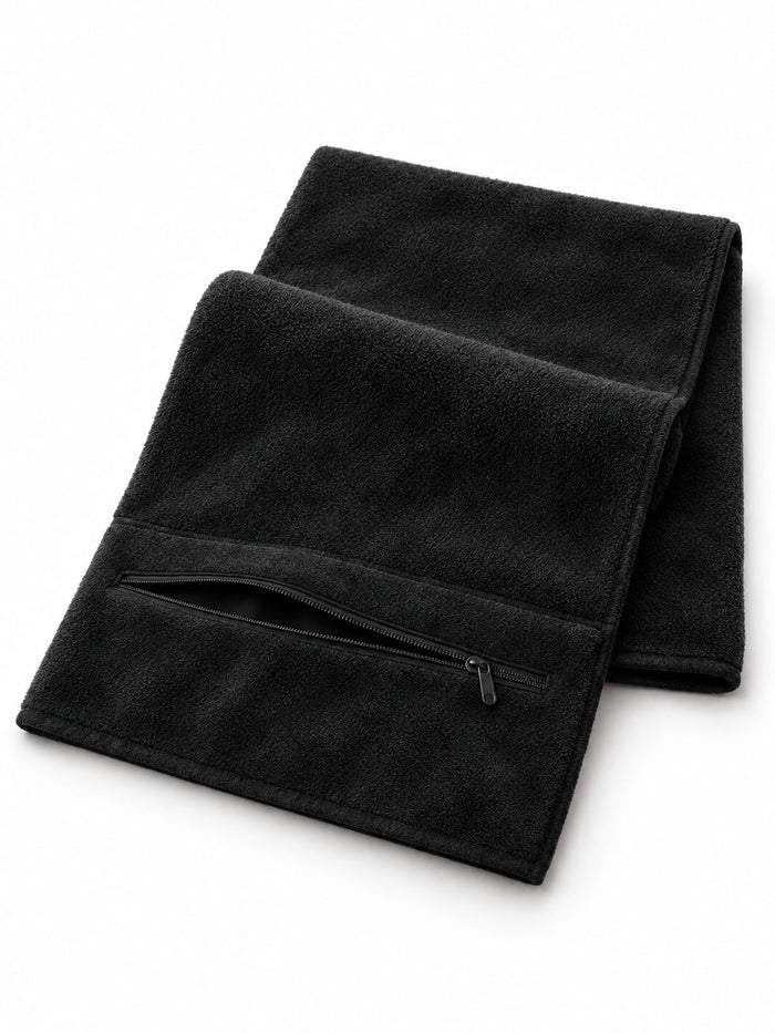 Microfiber Workout Towel with Zipper Pocket