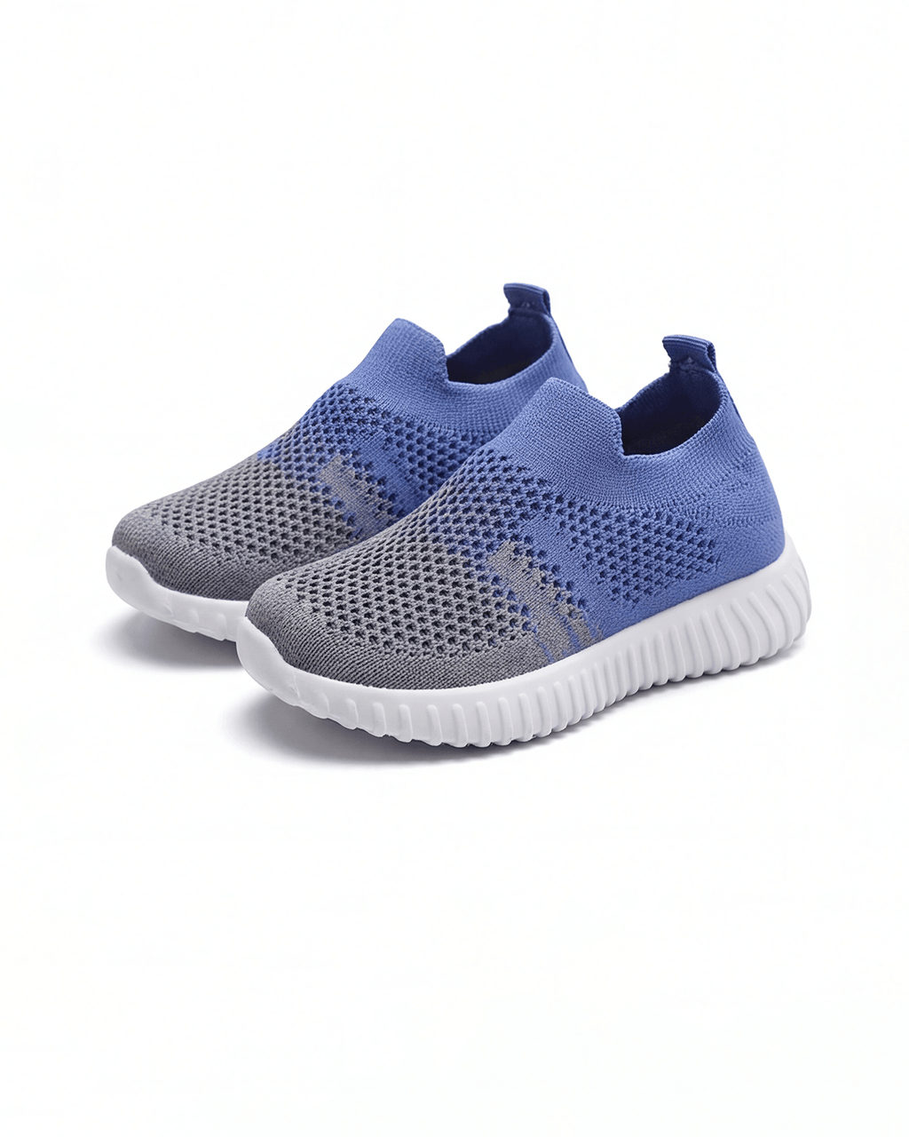 Kids Slip-On Running Sneakers with Breathable Knit Upper