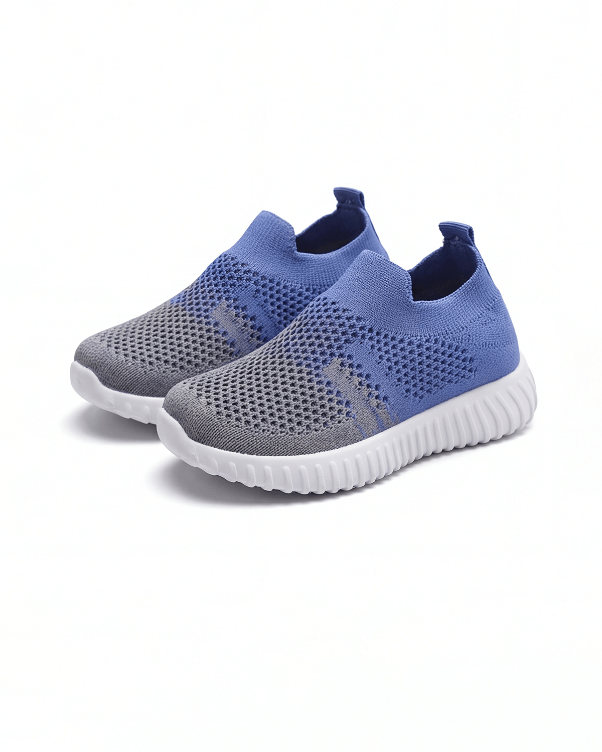 Kids Slip-On Running Sneakers with Breathable Knit Upper