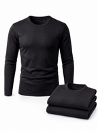 Fleece-Lined Thermal Crewneck Base Layer Shirts 3-Pack