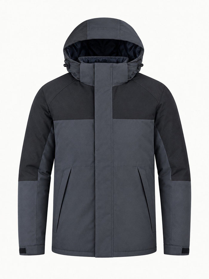 Insulated Hooded Winter Hiking Jacket