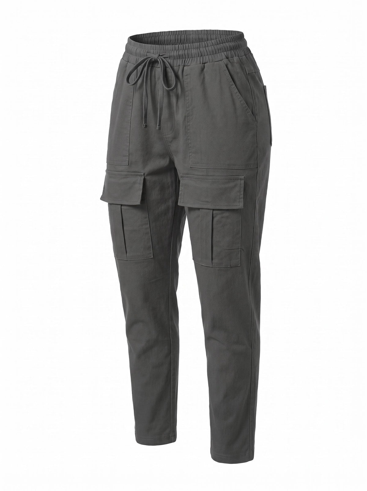 Women's Stretch Cargo Joggers with Drawstring Waist