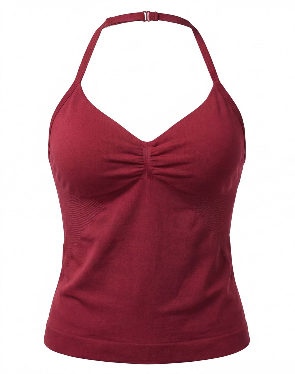Women’s Backless Halter Gym Top with Adjustable Tie