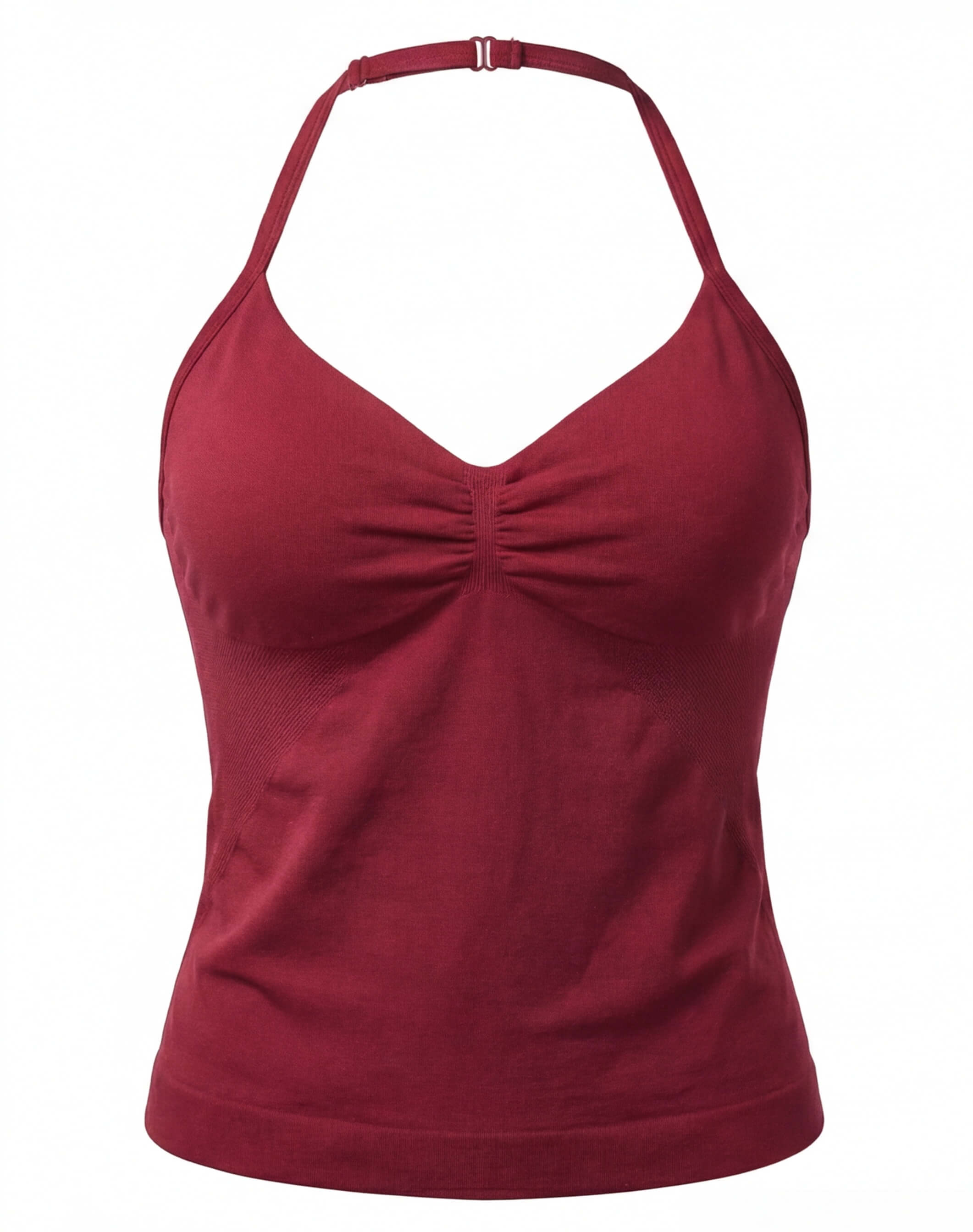 Women’s Backless Halter Gym Top with Adjustable Tie