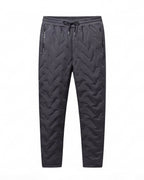 Fleece-Lined Hiking Pants with Zipper Pocket and Drawcord