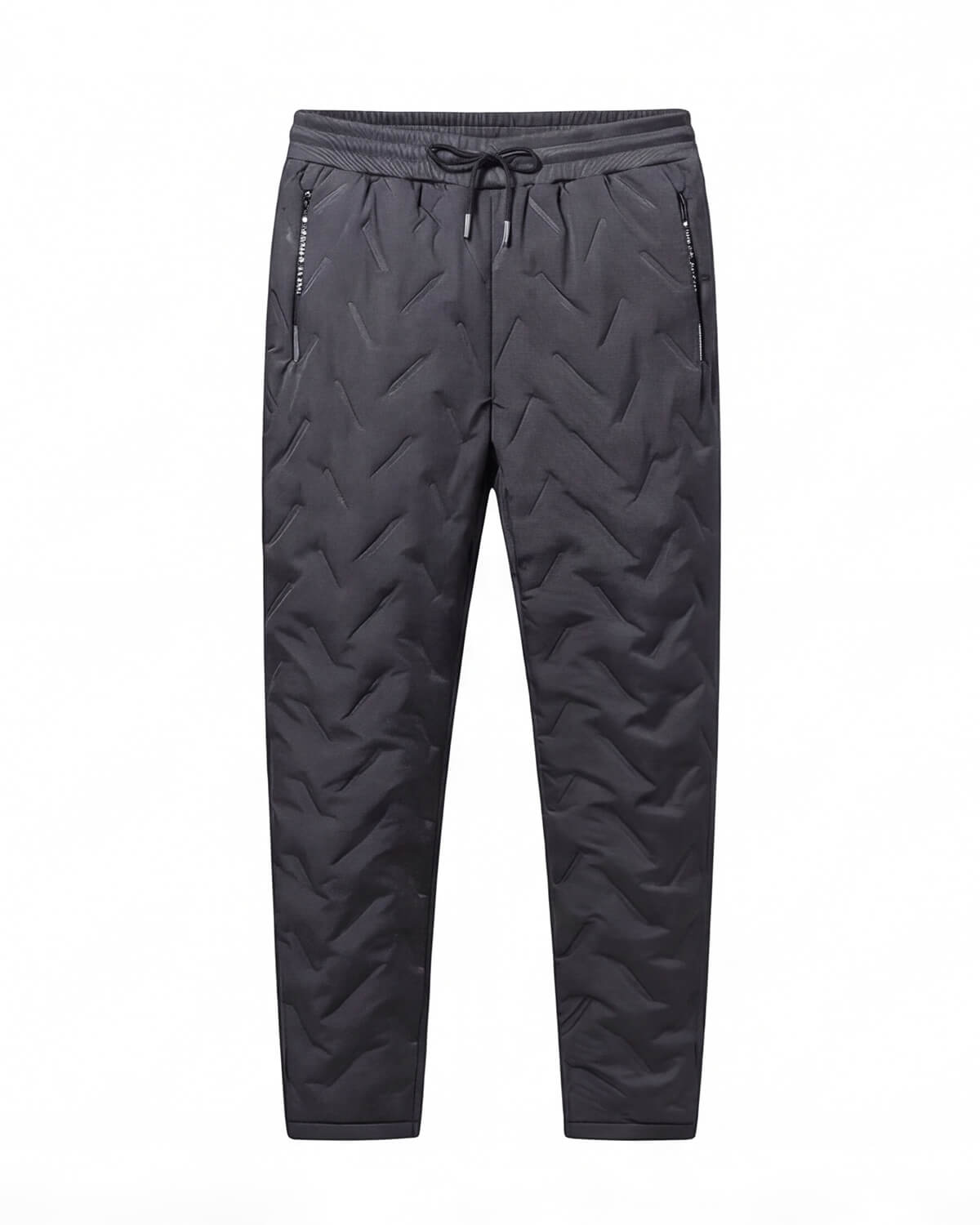 Fleece-Lined Hiking Pants with Zipper Pocket and Drawcord