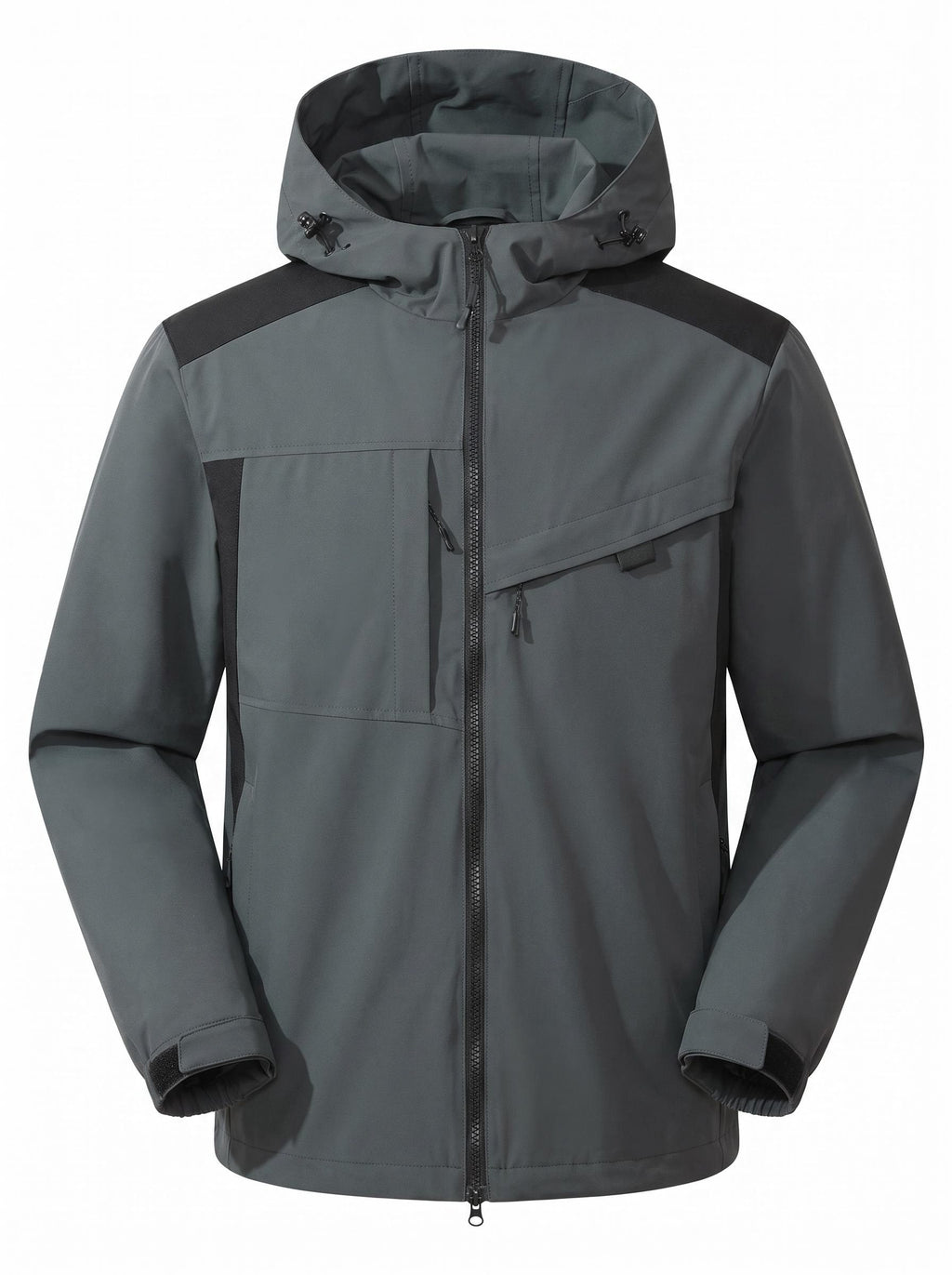 8000mm Waterproof Hiking Shell with Adjustable Hood