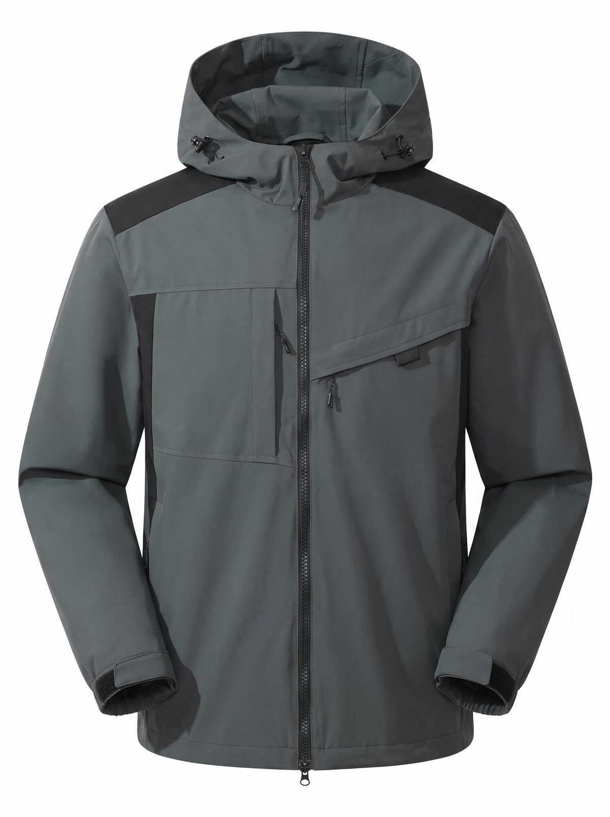 8000mm Waterproof Hiking Shell with Adjustable Hood