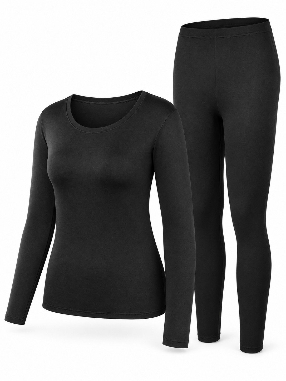 Women's Lightweight Thermal Base Layer Set with Four-Way Stretch