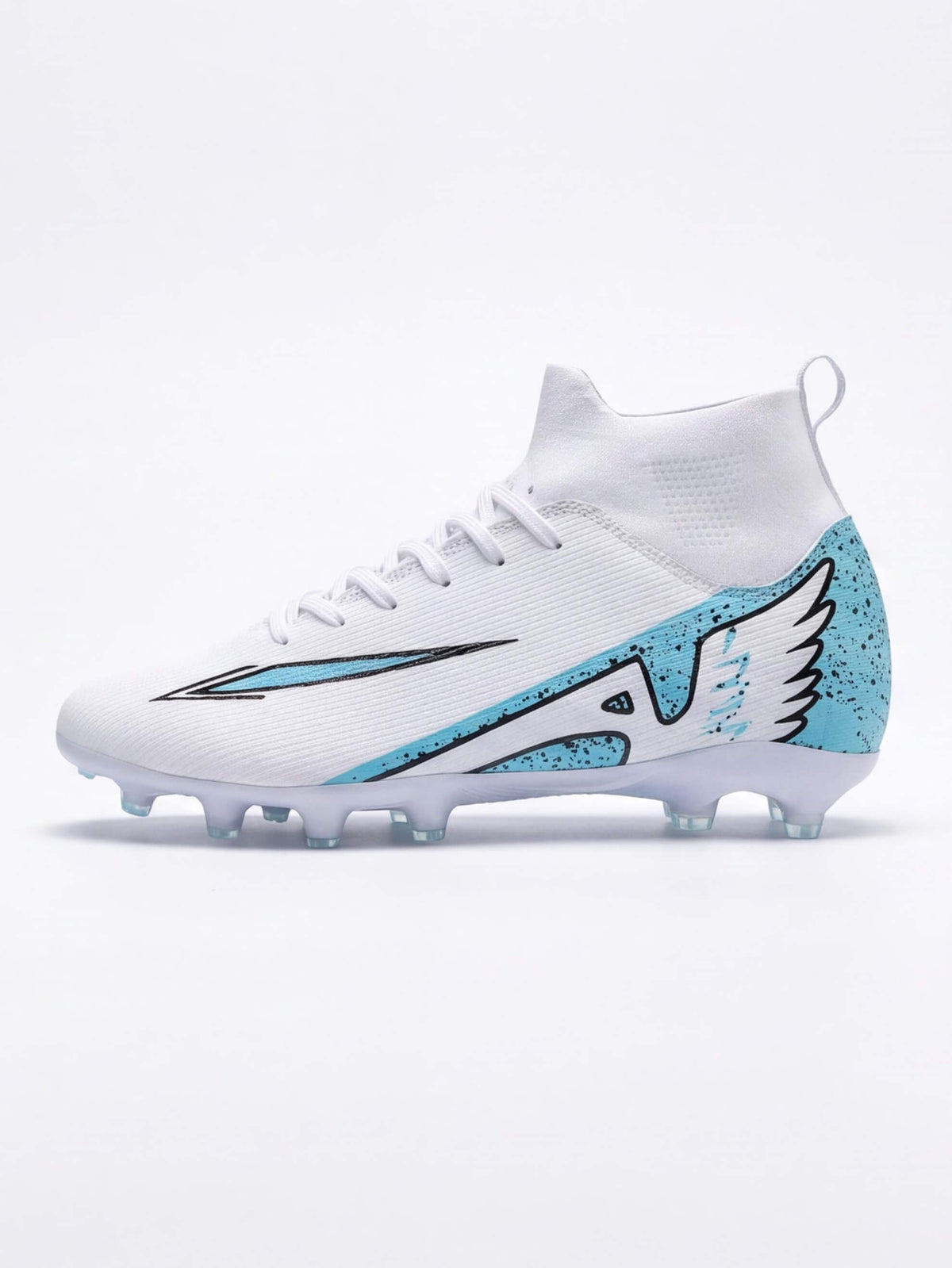 Soccer Cleats with Sock Collar and Molded Studs