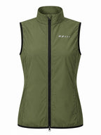 Women's Mesh-Back Cycling Wind Vest with Rear Pocket